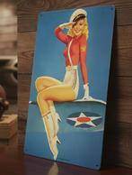 Retro Sexy Leger Pin Up Dame Metalen Wandbord, Verzenden, Landmacht, Nederland