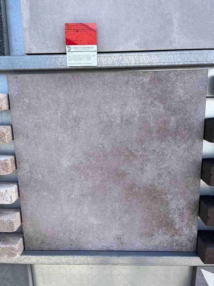 Keramische tegel 60x60x3 Ultra basic grey, Tuin en Terras, Tegels en Klinkers, Nieuw, Terrastegels, Keramiek, 10 m² of meer, Ophalen of Verzenden