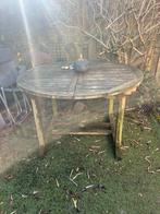 Gratis hardhouten tuintafel, Tuin en Terras, Tuintafels, Ophalen, Gebruikt, Rond, Hout