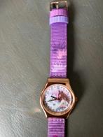 Mooi paars/lila paardenhorloge voor kinderen., Sieraden, Tassen en Uiterlijk, Horloges | Kinderen, Ophalen, Zo goed als nieuw