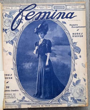 Femina Nr 113 - 124 (1905-1906) Damesblad Belle Epoque beschikbaar voor biedingen