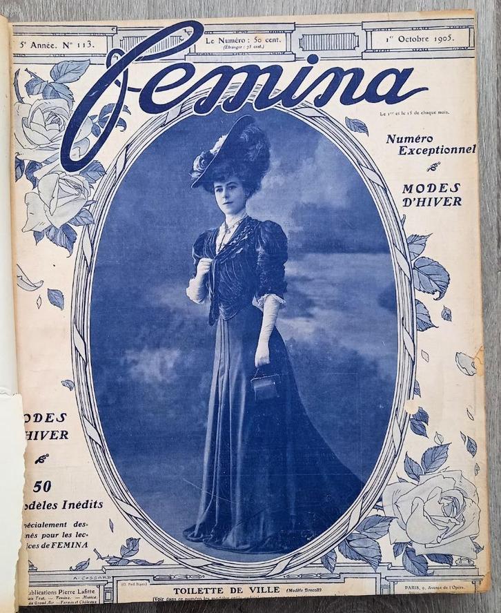Femina Nr 113 - 124 (1905-1906) Damesblad Belle Epoque, Antiek en Kunst, Antiek | Boeken en Bijbels, Ophalen of Verzenden