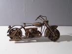 Scrap-metal motor 25x12 cm mooie details, Antiek en Kunst, Ophalen of Verzenden