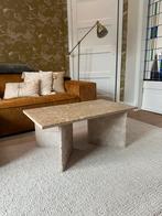 Salon tafel van travertine, LxBxH = 51x90x37 cm, Ophalen, 50 tot 100 cm, 50 tot 100 cm, Zo goed als nieuw