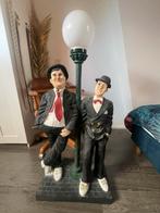 Laurel & Hardy Polystone Beeld met Lamp, Ophalen of Verzenden, Gebruikt, Kunststof, 100 tot 150 cm
