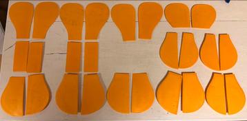 WINTEC RISERS SET 26 stuks INLAGES Opvulfoams BATES Shims! beschikbaar voor biedingen