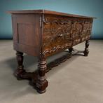 Vintage houten gesculpteerde dressoir / kast, Ophalen, Gebruikt, 50 tot 70 cm, 105 cm of meer