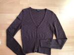 KING LOUIE Cardi heart ajour, S, Bruin, Ophalen of Verzenden, Zo goed als nieuw, King Louie