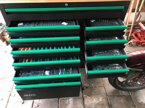 Jungwille gereedschapwagen / werkbank 253 delig, Doe-het-zelf en Verbouw, Gereedschapskisten, Nieuw, Gevuld, Ophalen