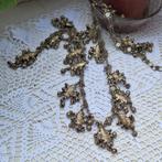 vintage bijzonder ketting met vis amulet, Ophalen, Overige materialen, Ketting