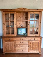 Massief houten landelijke kast, Ophalen, Gebruikt, 25 tot 50 cm, 200 cm of meer