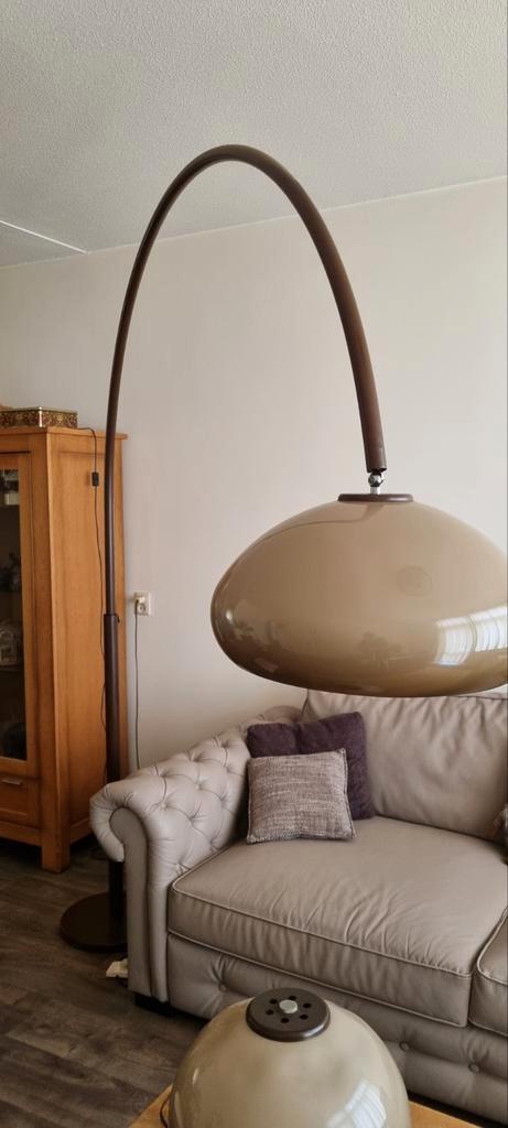 Vintage Gepo Mushroom Booglamp, Huis en Inrichting, Lampen | Vloerlampen, 150 tot 200 cm, Glas, Metaal, Ophalen