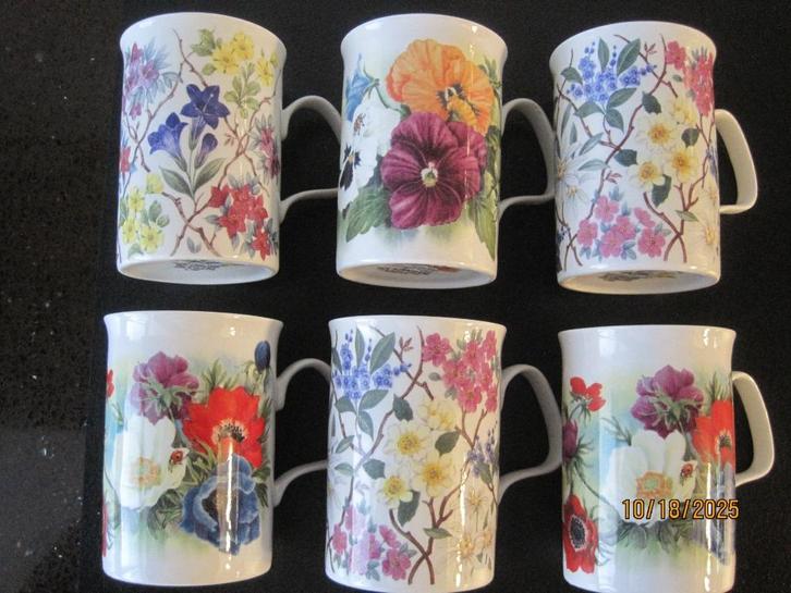 6 Mokken van Roy Kirkham, Huis en Inrichting, Keuken | Servies, Nieuw, Kom(men), Overige stijlen, Porselein, Verzenden