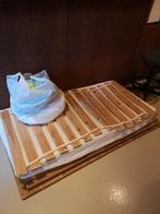 Eikenhouten Baby/dreumes/kleuterbed (70 x 140 cm), Kinderen en Baby's, Kinderkamer | Bedden, Ophalen, Gebruikt, 70 tot 85 cm, Matras