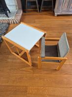 Vintage Kinderzitje met Tafeltje, Ophalen, Gebruikt, Tafel(s) en Stoel(en)