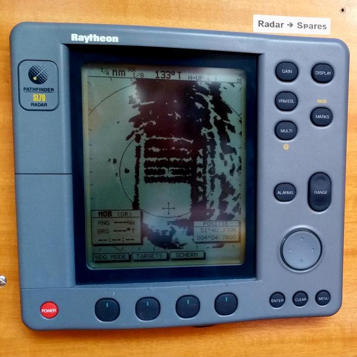 Raytheon Raymarine Radar te koop., Watersport en Boten, Navigatiemiddelen en Scheepselektronica, Gebruikt, Radar, Ophalen