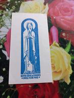 vintage religieuze kaart van Notre-Dame de Lourdes{1964}, Verzenden, Bidprentje