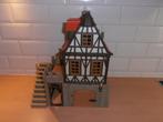 Zgan groot Playmobil Steck vakwerkhuis ridder kasteel huis, Complete set, Ophalen of Verzenden, Zo goed als nieuw