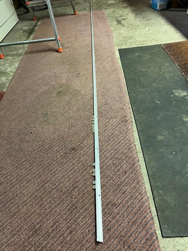 Aluminium gordijn/schilderij rails, Ophalen, Gebruikt, Overige kleuren, 200 cm of meer