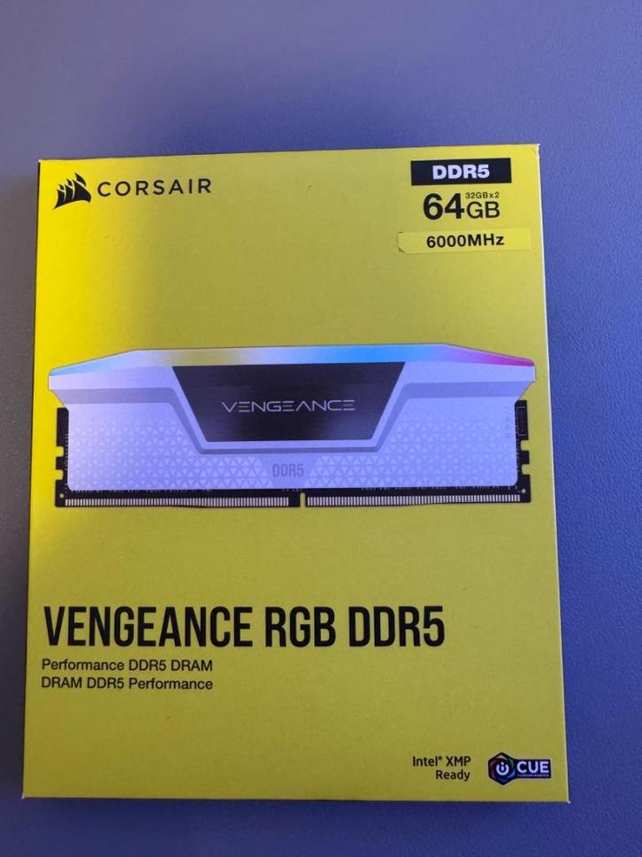 Corsair Vengeance RGB DDR5 64GB (2x32GB), Computers en Software, RAM geheugen, Nieuw, Desktop, 64 GB, DDR5, Ophalen of Verzenden