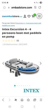 Intex bootje, Ophalen, Zo goed als nieuw, Twee personen, Overige typen
