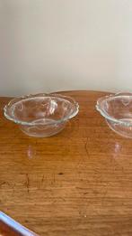 2 glazen schaaltjes., Ophalen of Verzenden