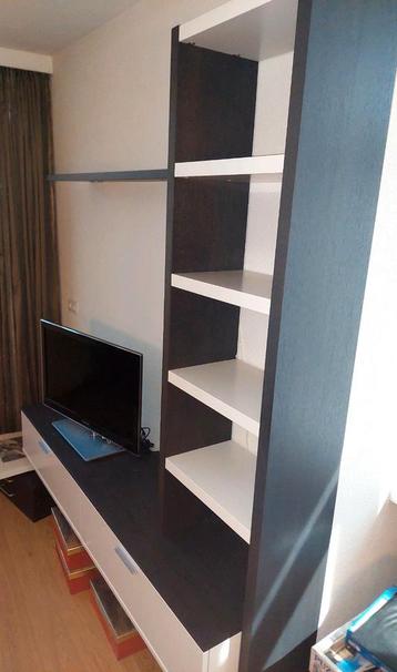 Tv wandmeubel met softclose lades en licht