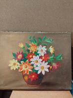J. Thithus, bloemenschilderij 1943, Antiek en Kunst, Ophalen of Verzenden