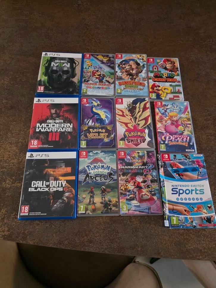 Nintendo Switch en PS5 spellen zgan zie prijs ps of deal, Spelcomputers en Games, Games | Nintendo Switch, Zo goed als nieuw, 3 spelers of meer