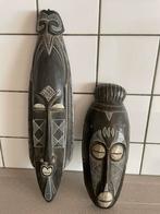 2 prachtige houten maskers hout, Antiek en Kunst, Ophalen of Verzenden