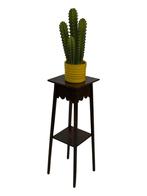 Vintage Plantentafel Hout Jaren 60 bijzettafel, Minder dan 55 cm, Gebruikt, Vintage, 60 cm of meer