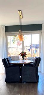 Ovale mangohouten eettafel - 160x90 cm, Huis en Inrichting, Tafels | Eettafels, Ophalen, 50 tot 100 cm, Zo goed als nieuw, 150 tot 200 cm