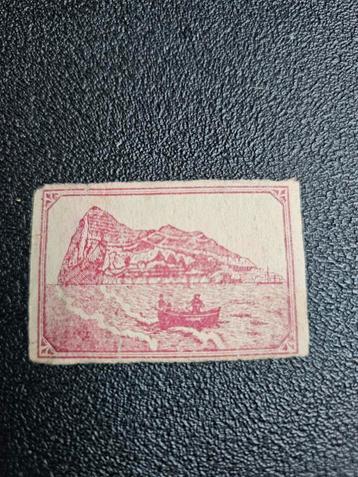 Oude Luciferetiket - Gibraltar beschikbaar voor biedingen