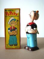 Popeye mechanisch blik speelgoed Linemar Japan 1950 in doos, Antiek en Kunst, Antiek | Speelgoed, Ophalen of Verzenden