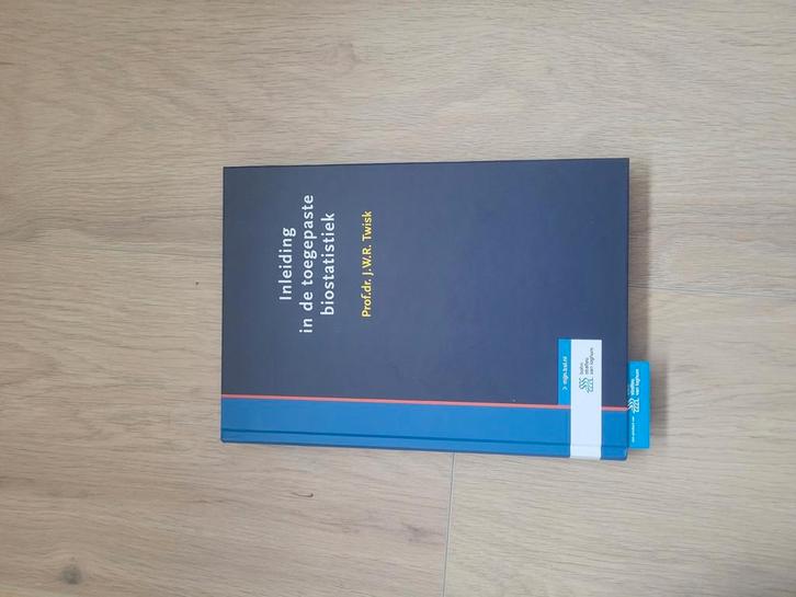 J.W.R. Twisk - Inleiding in de toegepaste biostatistiek, Boeken, Wetenschap, Zo goed als nieuw, Ophalen of Verzenden