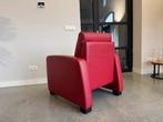 Rode leren fauteuil in uitstekende staat, Ophalen, Xx, 100 tot 125 cm, Leer
