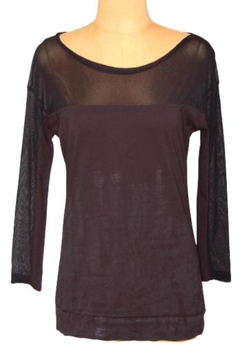 Geisha topje, semi-transparante top, zwart, Mt. S beschikbaar voor biedingen