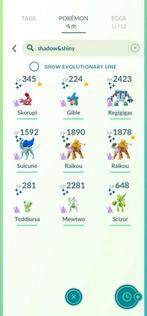 3 x sterke Pokemon Go acc  2x 67 en 69, Hobby en Vrije tijd, Verzamelkaartspellen | Pokémon, Ophalen, Zo goed als nieuw