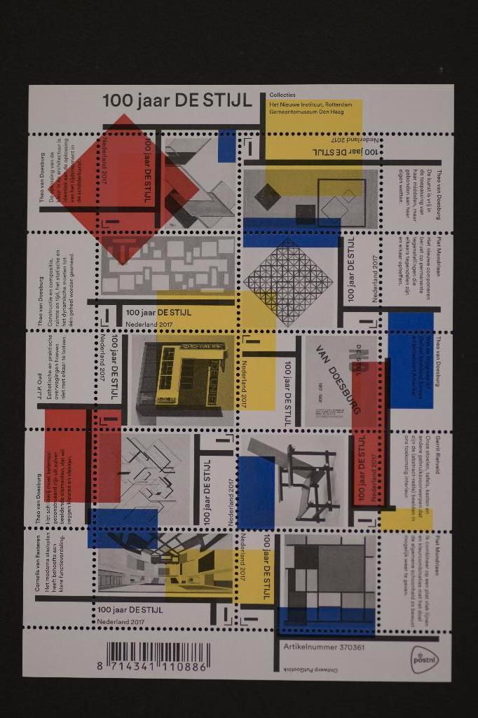 de Stijl, Verzenden, Postfris