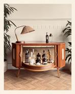 Vintage Bar Cabinet / Speakeasybar / Barkast met draaipaneel, Ophalen of Verzenden, Trolleywood, Info@trolley-wood.com, Tramkade 26