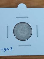 Nederland 25 cent 1903 zilver, Ophalen of Verzenden, Koningin Wilhelmina, 25 cent, Zilver