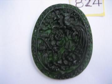 Prachtige amulet hanger van chinese jade / 824# beschikbaar voor biedingen