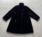 Zwarte imitatie bontjas/faux fur mantel maat 42 goede staat, Ophalen of Verzenden, Zo goed als nieuw, Maat 42/44 (L), Zwart