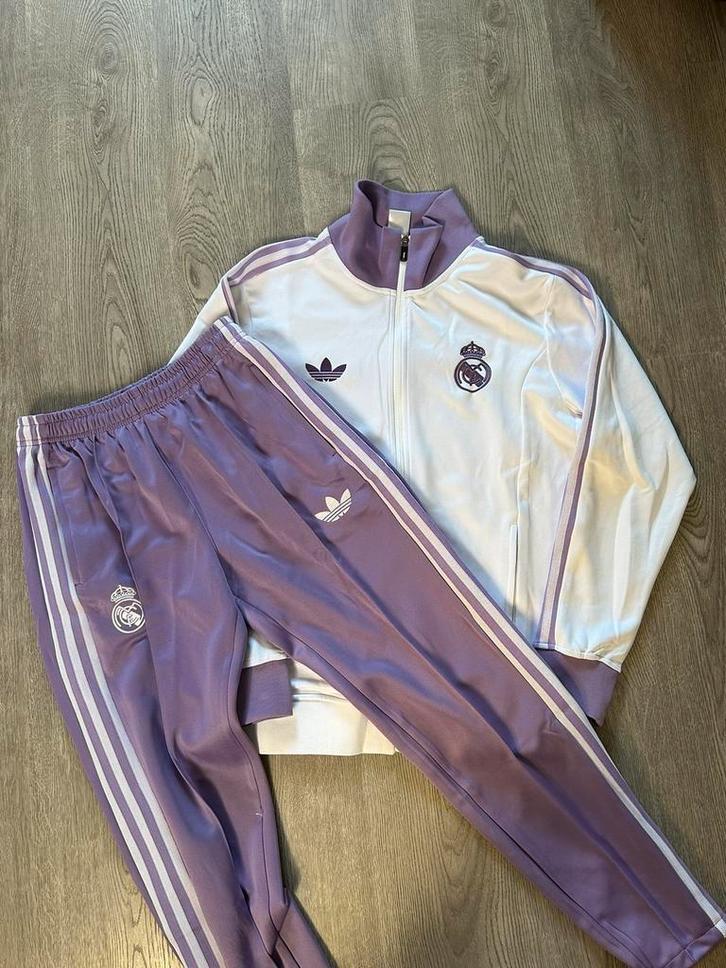 REAL MADRID OG BECKENBAUER tracksuit, Kleding | Dames, Huispakken, Nieuw, Maat 38/40 (M), Wit, Verzenden