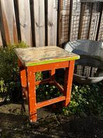 Oude brocante houten kruk, Ophalen