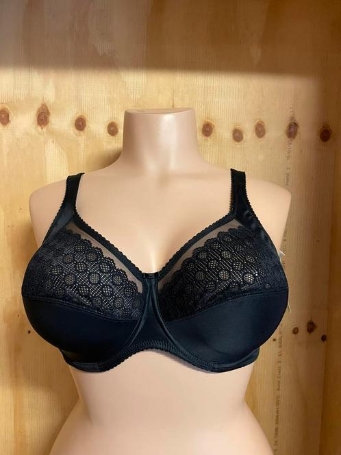Format bh 80d - 90e - 85f - 75g - 80g  model birgit, Kleding | Dames, Ondergoed en Lingerie, BH, Zwart, Verzenden