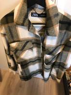 Zara ruit blouse met knopen met wol, Kleding | Dames, Groen, Zara, Ophalen of Verzenden, Zo goed als nieuw