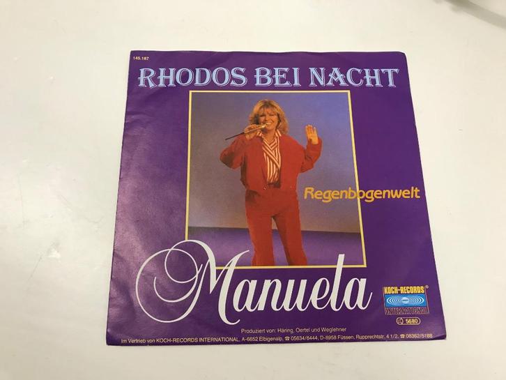 Manuela - Rhodos bei nacht - Piraten topper - koch records, Cd's en Dvd's, Vinyl | Nederlandstalig, Gebruikt, Levenslied of Smartlap