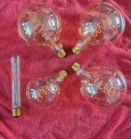 4 dimbare ledlampen en 1 gloeilamp, Huis en Inrichting, Lampen | Losse lampen, Ophalen, Zo goed als nieuw, E27 (groot), Gloeilamp