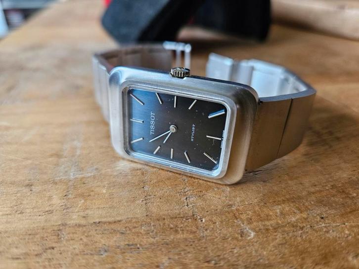 Tissot Stylist Herenhorloge  Tank Model - Vintage Opwinder, Sieraden, Tassen en Uiterlijk, Manchetknopen, Zo goed als nieuw, Overige materialen